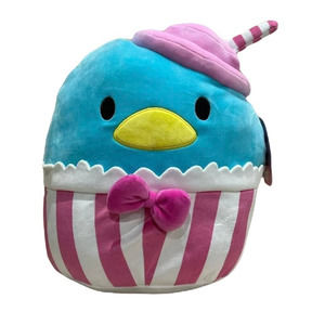 Squishmallows Hello Kitty Tuxedosam Sam Milkshake 12" Plush Sanrio Blue Pillow
